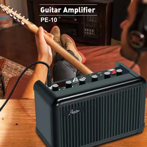 Rowin Guitar Amplifier 15W Combo Amp Multi Effects Delay OD Reverb Mini Practice Guitar Amp Bluetoot