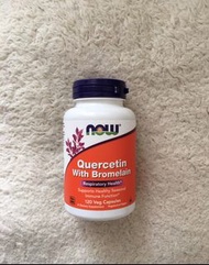 Now Quercetin with Bromelain 120 veg capsules 槲皮素鳳梨蛋白酶 120 素食膠囊💊  #洋蔥素 #鳳梨酵素 #呼吸道健康