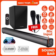 VINNFIER Hyperbar 303 M KTV Wireless Bluetooth Soundbar with Bass Subwoofer for Karaoke 3D Stereo So