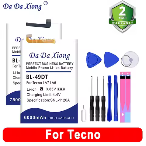 New BL-34AT Battery For Tecno Spark Camon Itel Spark POP Pova Neo 2 5 7 10 W5 J8 LA6 LB6 19 K7 15 KA