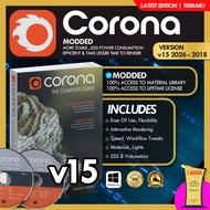 Corona Renderer v15 ~ v7 2026 for 3dsMax & Cinema4D 🔥 Activated Material Lib 🔥 Modded Stable Version
