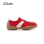 Clarks รองเท้าผู้หญิง รุ่น Womens Meridor Lo RED Sde Non-slip Sneakers Womens Sneakers Lace-up Women