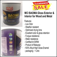 MCI BAOMA Exterior & Interior Gloss Paint for Wood and Metal (1 Litre)