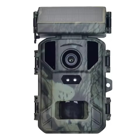 Suntekcam Solar Powered 4K 50MP MiNi800S Waterproof 4K Wildlife Trail Camera with Night Vision for H