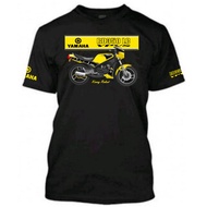Baju RD350 YPVS Rider Short Sleeves 100% Cotton Black
