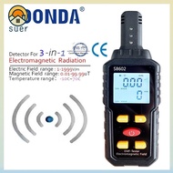 SUERHD Dosimeter Tester Durable Black Tools EMF Meter