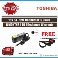 PENGECAS TOSHIBA 60W ADAPTER 15V4A (6.3X3.0) for Toshiba Satellite1500