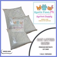 ◱ ✸ ☾ Cat litter sand bentonite and fine  repacked per kilo 1kg