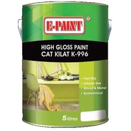 KTH High Gloss Paint K-996 (Cat Minyak Kayu Besi / Oil Wood Metal Paint) 1Liter / 5 Liter