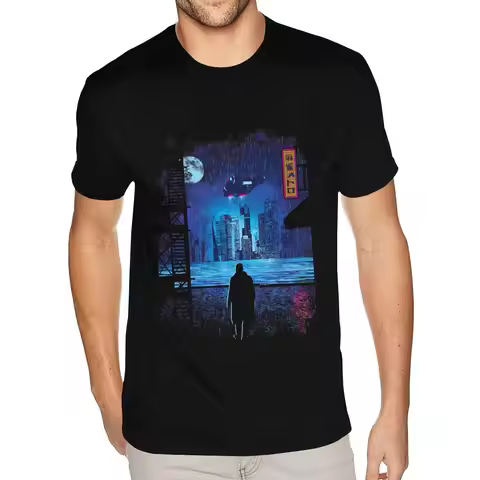 Movie Blade Runner 2049 Shirts Plus Size Man Cartoon Print Tee Shirts