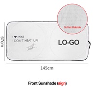 【Special offer】 Car Windshield Sunshade Sun Shade Auto Logo Sun Visor Cover Heat Isolate For Mini Co