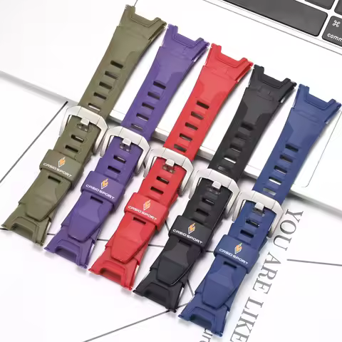 Resin Watchband For Casio Pathfinder PAW1300 PRW1300 PRG110 Strap PAW-1300 Bracelet PRG-110 Wristban