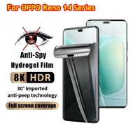 Privacy Hydrogel Film For OPPO Reno 14 Pro 14F 5G 2025 Reno14 Reno14Pro 14 F Full Cover Soft Screen 