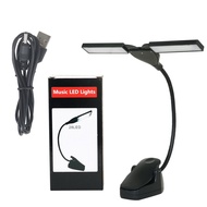 Guitar Student Light Rechargeable Light Music Score Piano Light Table Lamp Music Stand Clip Electric