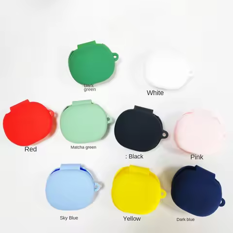 New Soft Earphone Case Silicone with Hook Protector Cover Dustproof Shockproof Protective Sleeve for
