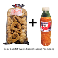 Bikoys semi laman Pork Chicharon(halo laman balat)+1bottle Spicy sukang Paombong timplado