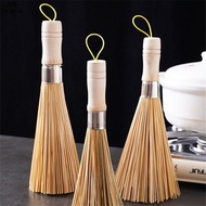 🉑Bamboo Wok Brush Washing Pot Bamboo Brush Brush Pot Boutique Washing Wok Brush Kitchen Cleaning Natural Long Handle Woo
