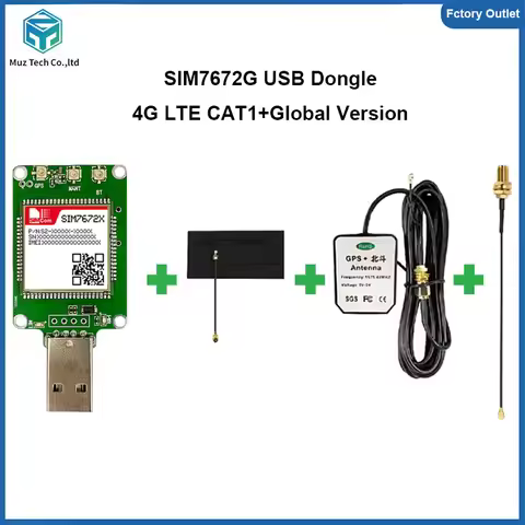 SIM7672G USB Dongle With Antenna 4G LTE CAT1 Module Global Band SIM7672G-LNGV SIM7672G-MNGV Support 