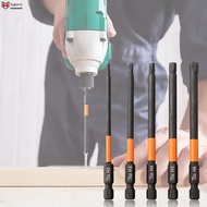 Screwdriver Bits Black+Orange H2.0/H3.0/H4.0/H5.0/H6.0 1/4 Inch Hex 5 Pcs/set