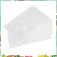 36Pcs Self-Adhesive Label Card Holder Index Pockets Holder 6X8.5cm Clear Plastic Card Holder Adhesiv