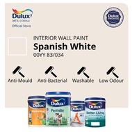 Dulux Wall/Door/Wood Paint - Spanish White (00YY 83/034) (Ambiance All/Pentalite/Wash &amp; Wear/Better Living)