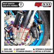 Titanium Probolt USD Shock Tube Bolt Honda KTC Grade 5 King Nut Th