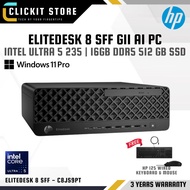 HP EliteDesk 8 SFF G1i C8JS9PT Business Desktop PC - Intel Core Ultra 5 235, 16GB, 512GB SSD, W11Pro