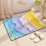Bathroom Floor Mat, Anti-Slip Bedroom, Kitchen Bathroom, Soft and Anti-Slip floor mat floor mat bath