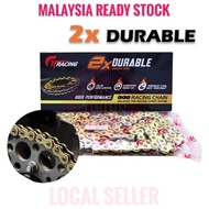 GT RACING Gold Chain Motorcycle Racing Chain Rantai Motor 428Hx122L / 428Hx132L / 415Hx132L / 415Hx1