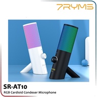 7RYMS SR-AT10 RGB Cardioid Condenser Mic Microphone - White