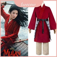 Mulan Deluxe Hua Chinese Hanfu Cosplay Outfit For Women And Girls Included Wig With
