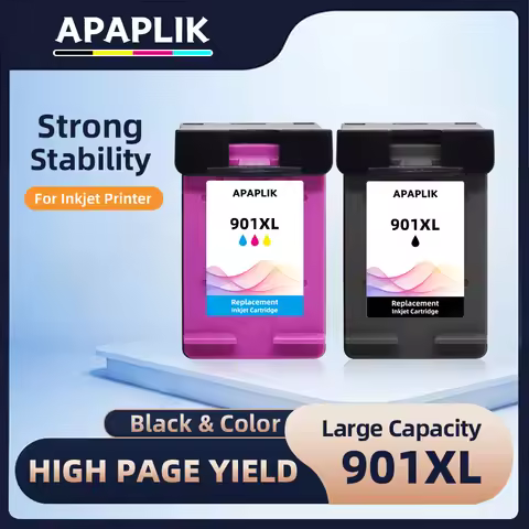APAPLIK Re-manufactured 901XL Cartridge Replacement for HP 901 Ink Cartridge for Officejet 4500 J450