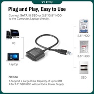 E-yield USB 3.0 to SATA Adapter Cable for 3.5 2.5 Inch HDD SSD 40cm - ZD0004