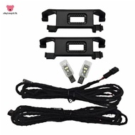 Rear LED Footwell Light Cable Wiring Harness Bracket Lamp Holder Bright Light 2pcs LED Footwell Ligh