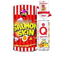 SALMON SKIN SALTED EGG CIKB (280gram)FREE QUPUTEH DRINK VIT C