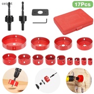 [ceight] 19-127mm Hole Saw Set for Wood, Metal, PVC, Gypsum Board & Plastic TH
