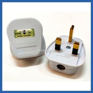13A 3Pin Plug Top Fitted With 13A Fuse - SIRIM APPROVED