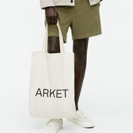 Zhenghan direct delivery｜ ARKET environmentally friendly cotton canvas bag Canvas Tote Bag going abr