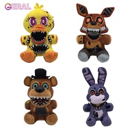 ตุ๊กตายัดนุ่น FNAFของเล่นตุ๊กตาสัตว์ยัดไส้เพื่อความปลอดภัยเต็มรูปแบบ18ซม. ทำจากผ้า Freddy รูปหมี Chi
