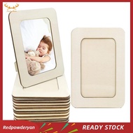 [Redpowderyan] 12PCS DIY Wood Picture Frames Standing Photo Frames For 4 X 6 In Photos,