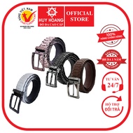 Vip 3.5P python leather men's belt with multi-colored needle tip HP4326-27-28-30