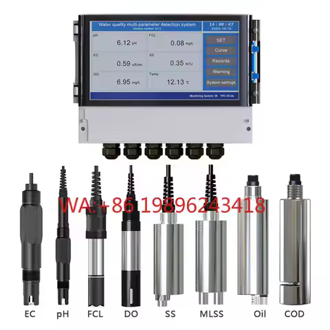 REMOND Multiparameter Water Quality Analyzer Monitor RS485 Modbus pH EC DO TDS COD Turbidity Chlorin