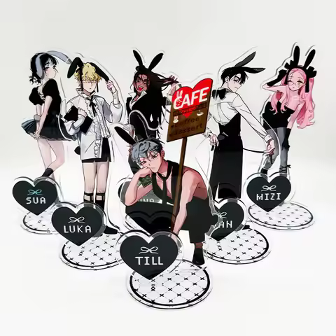 Anime ALIEN STAGE Keychains Pendant Car Key Chain Acrylic Stand MIZI SUA TILL IVAN HYUNA LUKA Fans G