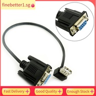 【FINE】R 32 DB9 Female to USB 2.0 Female Serial Cable Adapter Converter 9.8inch 25cm