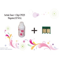 Toner Powder + Chip CP5225 Magenta CE742A CE743A Best Quality