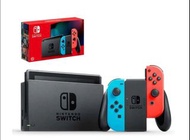 Nintendo 任天堂 Switch 主機組合 - (紅藍青粉紅4個 joy con＋手握) + 遊戲卡sss