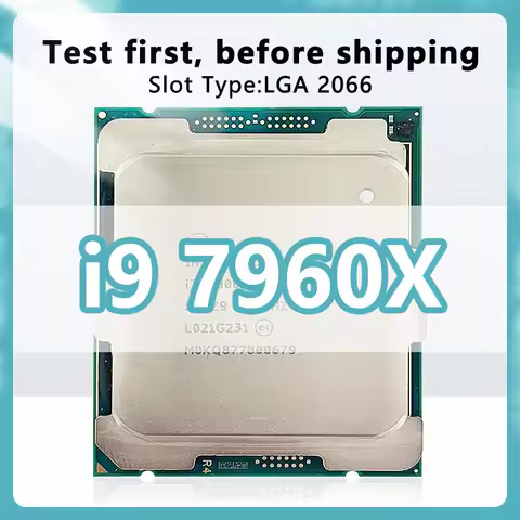 i9 7960X CPU SR3RR 16 Cores 32 Threads 2.8GHz 22MB 165W processor LGA2066 For Desktop X299 motherboa