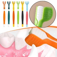 Three Head Toothbrush Pet Toothbrush Dog Cat Toothbrush Oral Soft Toothbrush Bristled B2E5 Cleaning