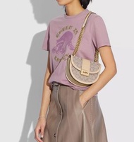 🦋Coach Alie Saddle Bag In Signature Jacquard(C3464)【平行進口】🦋