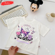 Cute Children's T-shirt Clothing Short Sleeve Cartoon Character Kuromi Cute Age 1 2 3 4 5 6 7 8 9 10